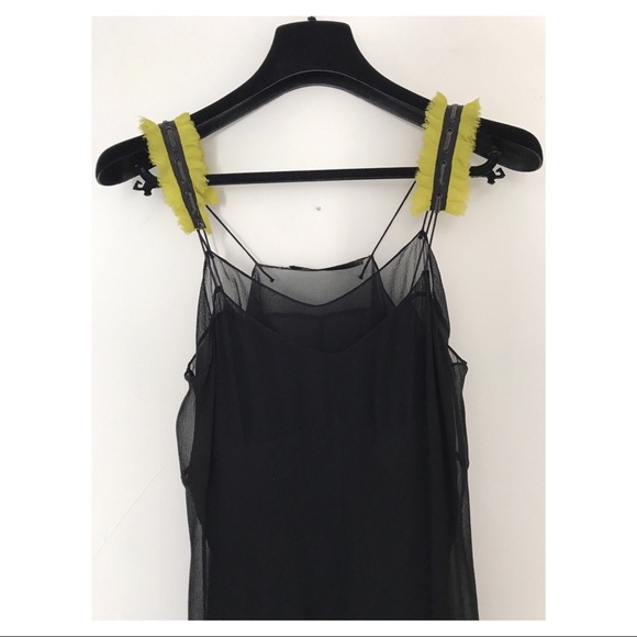 PROENZA SCHOULER DELICATE BLACK SLIP DRESS 4 US - Picture 7 of 11